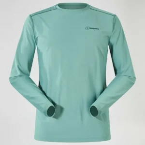 Men's 24/7 Crew Long Sleeve Tech Tee - Green^Berghaus Discount