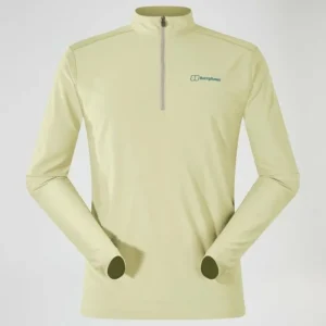 Men's 24/7 Half Zip Long Sleeve Tech Tee - Natural^Berghaus Flash Sale