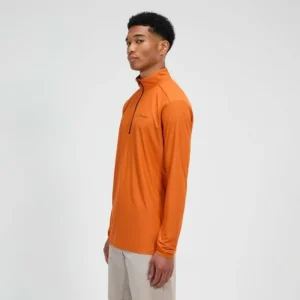 Men's 24/7 Half Zip Long Sleeve Tech Tee - Orange^Berghaus Shop