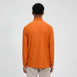 Men's 24/7 Half Zip Long Sleeve Tech Tee - Orange^Berghaus Shop