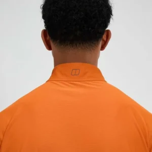 Men's 24/7 Half Zip Long Sleeve Tech Tee - Orange^Berghaus Shop