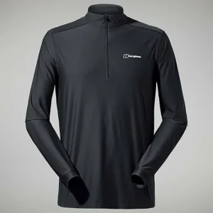 Men's 24/7 Tech Tee Long Sleeve Half Zip - Black^Berghaus Hot