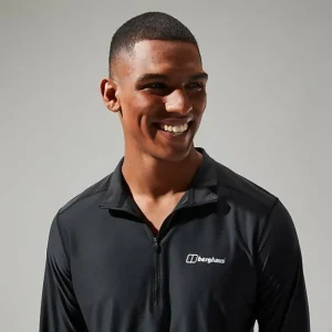 Men's 24/7 Tech Tee Long Sleeve Half Zip - Black^Berghaus Hot