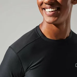 Men's 24/7 Tech Tee Long Sleeve Crew - Black^Berghaus New