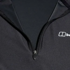 Men's 24/7 Tech Tee Long Sleeve Half Zip - Black^Berghaus Hot