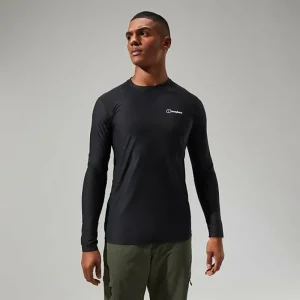 Men's 24/7 Tech Tee Long Sleeve Crew - Black^Berghaus New