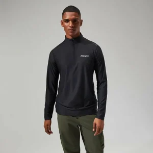 Men's 24/7 Tech Tee Long Sleeve Half Zip - Black^Berghaus Hot