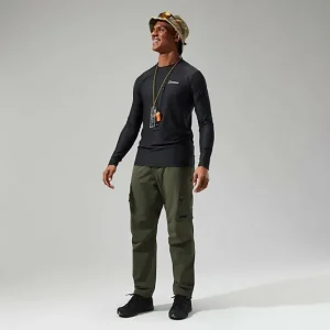 Men's 24/7 Tech Tee Long Sleeve Crew - Black^Berghaus New