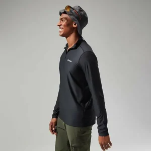 Men's 24/7 Tech Tee Long Sleeve Half Zip - Black^Berghaus Hot