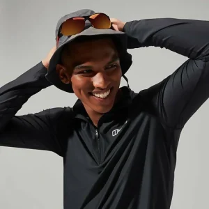 Men's 24/7 Tech Tee Long Sleeve Half Zip - Black^Berghaus Hot