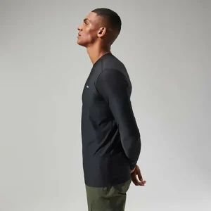 Men's 24/7 Tech Tee Long Sleeve Crew - Black^Berghaus New
