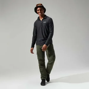 Men's 24/7 Tech Tee Long Sleeve Half Zip - Black^Berghaus Hot