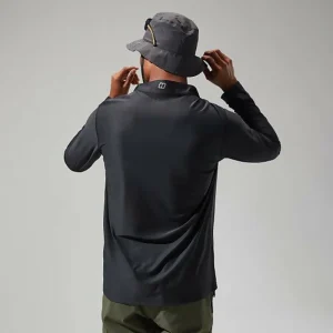 Men's 24/7 Tech Tee Long Sleeve Half Zip - Black^Berghaus Hot