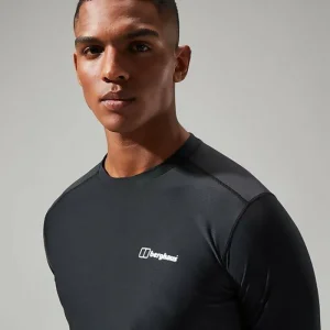 Men's 24/7 Tech Tee Long Sleeve Crew - Black^Berghaus New