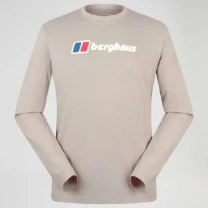 Men's Big Logo Long Sleeve Tee - Grey^Berghaus Sale