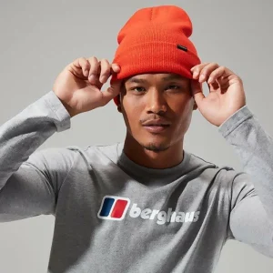 Men's Big Logo Long Sleeve Tee Dark Grey^Berghaus Discount