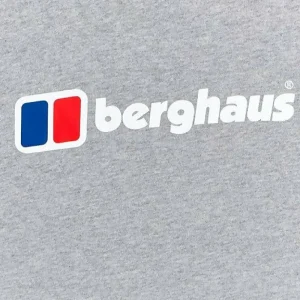 Men's Big Logo Long Sleeve Tee Dark Grey^Berghaus Discount