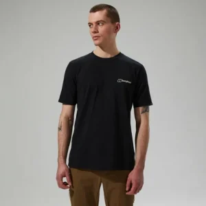 Men's Cheviot Box Logo Short Sleeve T-Shirt - Black^Berghaus Sale
