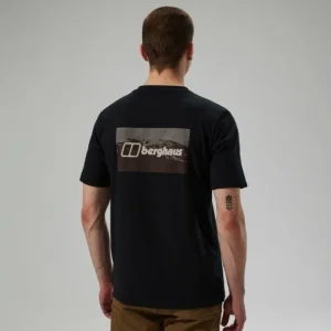 Men's Cheviot Box Logo Short Sleeve T-Shirt - Black^Berghaus Sale