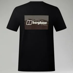 Men's Cheviot Box Logo Short Sleeve T-Shirt - Black^Berghaus Sale