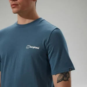 Men's Cheviot Box Logo Short Sleeve T-Shirt - Blue^Berghaus Hot