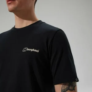 Men's Cheviot Box Logo Short Sleeve T-Shirt - Black^Berghaus Sale