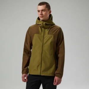 Men's Deluge Pro 3.0 Waterproof Jacket - Green/Brown^Berghaus Sale