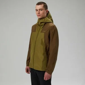 Men's Deluge Pro 3.0 Waterproof Jacket - Green/Brown^Berghaus Sale