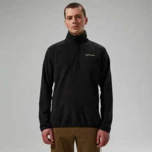 Men's Felltop Snap Fleece Pullover - Black^Berghaus Discount