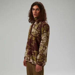 Men's Felltop Snap Fleece Pullover - Grey/Brown^Berghaus Best