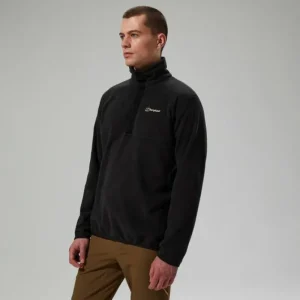 Men's Felltop Snap Fleece Pullover - Black^Berghaus Discount
