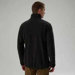 Men's Felltop Snap Fleece Pullover - Black^Berghaus Discount