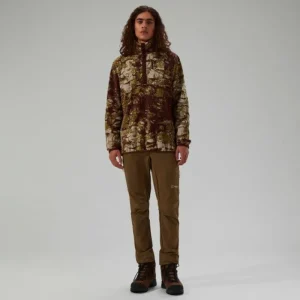 Men's Felltop Snap Fleece Pullover - Grey/Brown^Berghaus Best