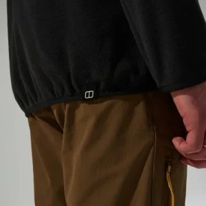 Men's Felltop Snap Fleece Pullover - Black^Berghaus Discount
