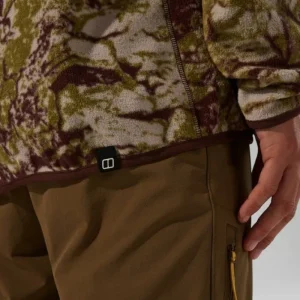 Men's Felltop Snap Fleece Pullover - Grey/Brown^Berghaus Best