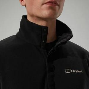 Men's Felltop Snap Fleece Pullover - Black^Berghaus Discount