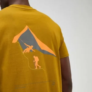 Men's Grappled Short Sleeve Tee - Brown^Berghaus Shop