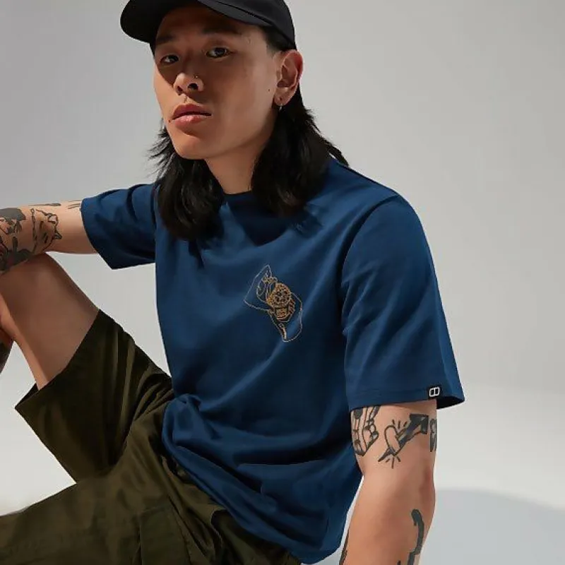 mens_hike_beans_short_sle_5.webp Mens Hike Beans Short Sleeve Tee - Dark Blue^Berghaus Outlet