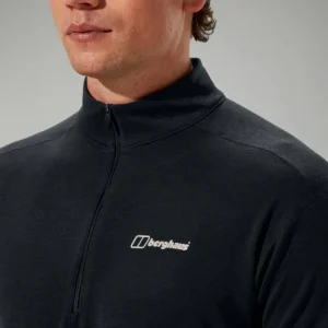 Men's Ivyhill Half Zip Top - Black^Berghaus Store