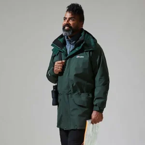 Men's Long Cornice InterActive Jacket - Dark Green^Berghaus Shop