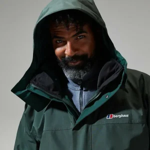 Men's Long Cornice InterActive Jacket - Dark Green^Berghaus Shop