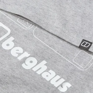 Men's Mountain Checklist Short Sleeve Tee - Grey^Berghaus Discount