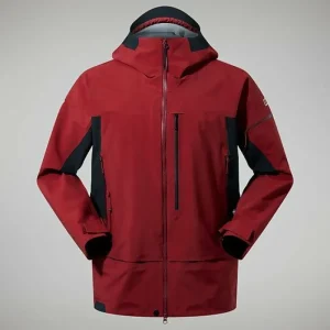 Men's MTN Arete Descend GTX Jacket - Dark Red/Black^Berghaus Clearance