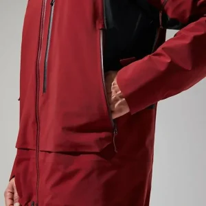 Men's MTN Arete Descend GTX Jacket - Dark Red/Black^Berghaus Clearance