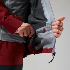 Men's MTN Arete Descend GTX Jacket - Dark Red/Black^Berghaus Clearance