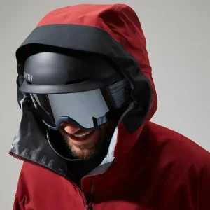 Men's MTN Arete Descend GTX Jacket - Dark Red/Black^Berghaus Clearance