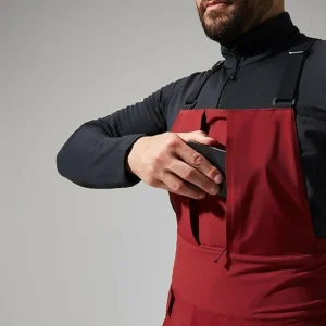 Men's MTN Arete Descend GTX Bib Pants - Dark Red/Black^Berghaus Store