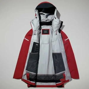 Men's MTN Arete Descend GTX Jacket - Dark Red/Black^Berghaus Clearance