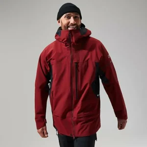 Men's MTN Arete Descend GTX Jacket - Dark Red/Black^Berghaus Clearance