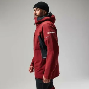 Men's MTN Arete Descend GTX Jacket - Dark Red/Black^Berghaus Clearance